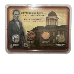 2009 Ultimate Lincoln Anniversary Cents - Professional Life Four (4) Coin Set